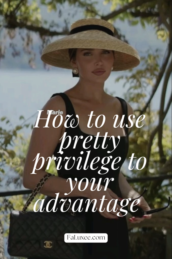 How to use pretty PRIVILEGE to you advantage black minimalist fashion influencer pinterest pin