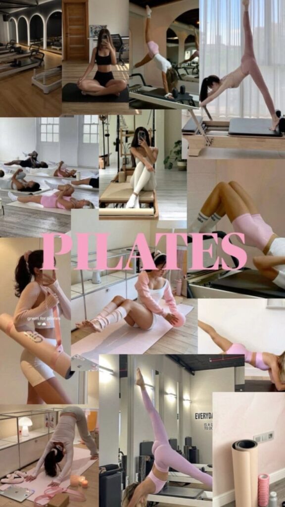 Lady doing Pilates