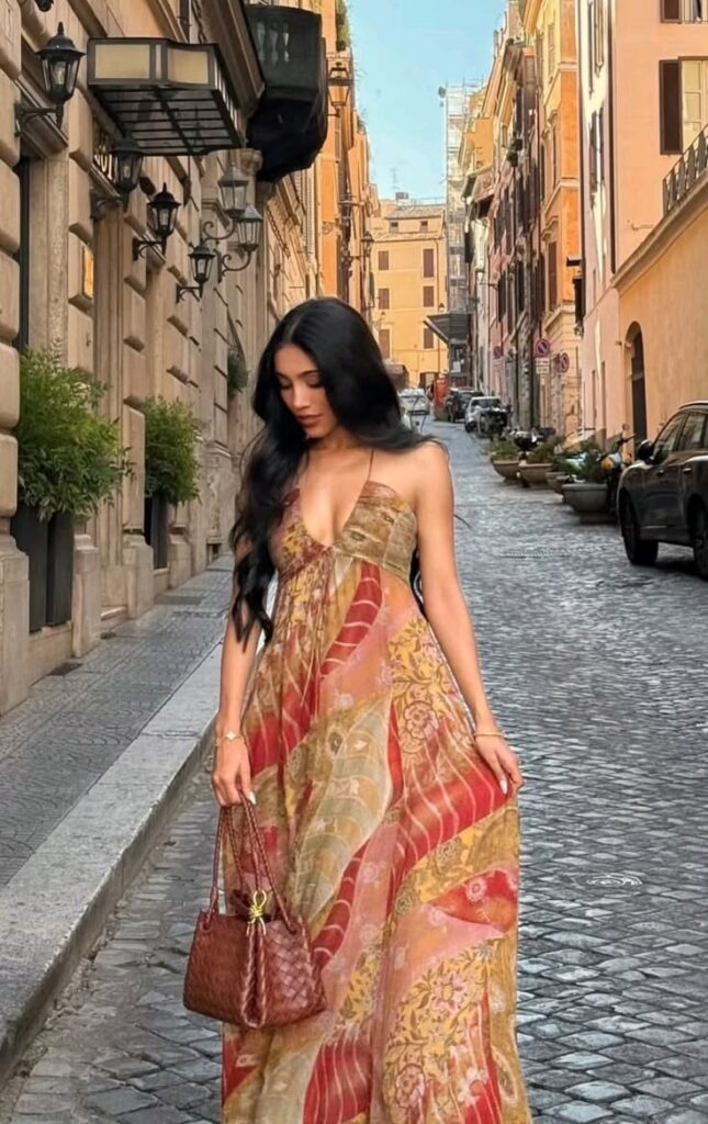Pretty woman in Italy for the summer