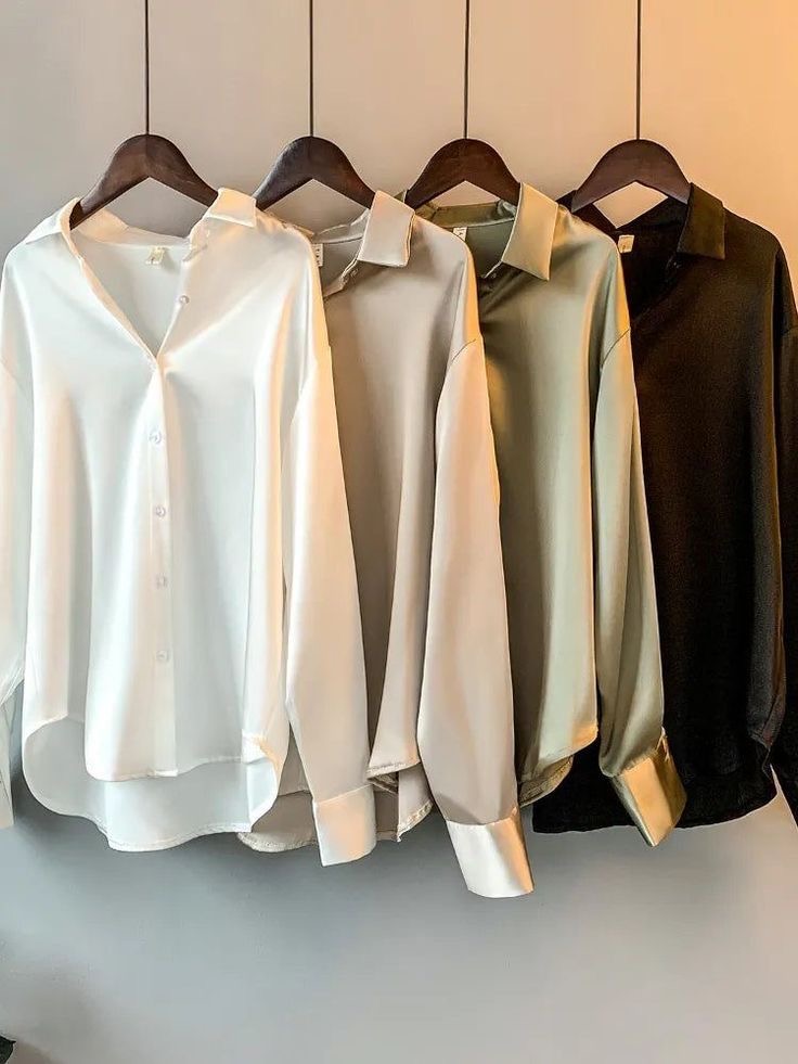 Silk shirt for the office 