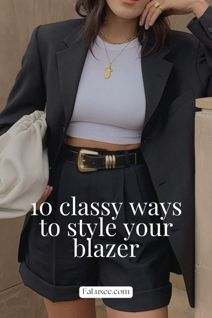 black minimalist fashion influencer pinterest pin